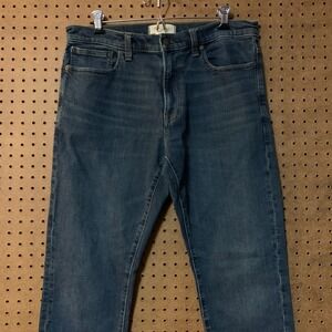 Madewell Slim Jeans Womens W34 L32 Medium Wash Cotton Blend Denim Straight Leg